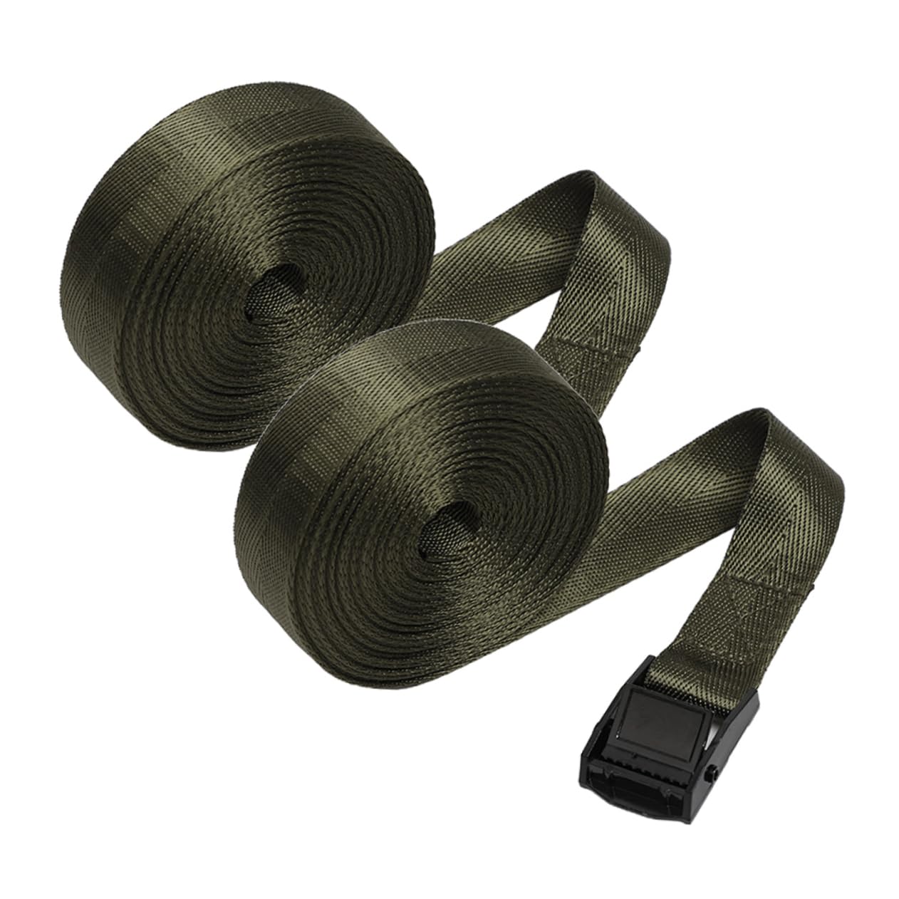 HANABASS 2Rolls Adjustable Nylon Tie Down Straps Wear Resistant Buckle Design for Cargo Luggage Motorcycle and Outdoor Use