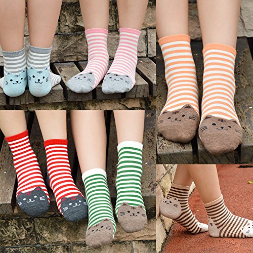 Image of Cute Animal Design Women's Socks Casual Cotton Crew Novelty Socks
