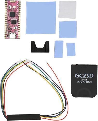 for RPi Microcontroller Module, Mini Development Board, Dual Core for Cortex M0plus Processor, with GC2SD SD Reader, for for Consoles (Black)