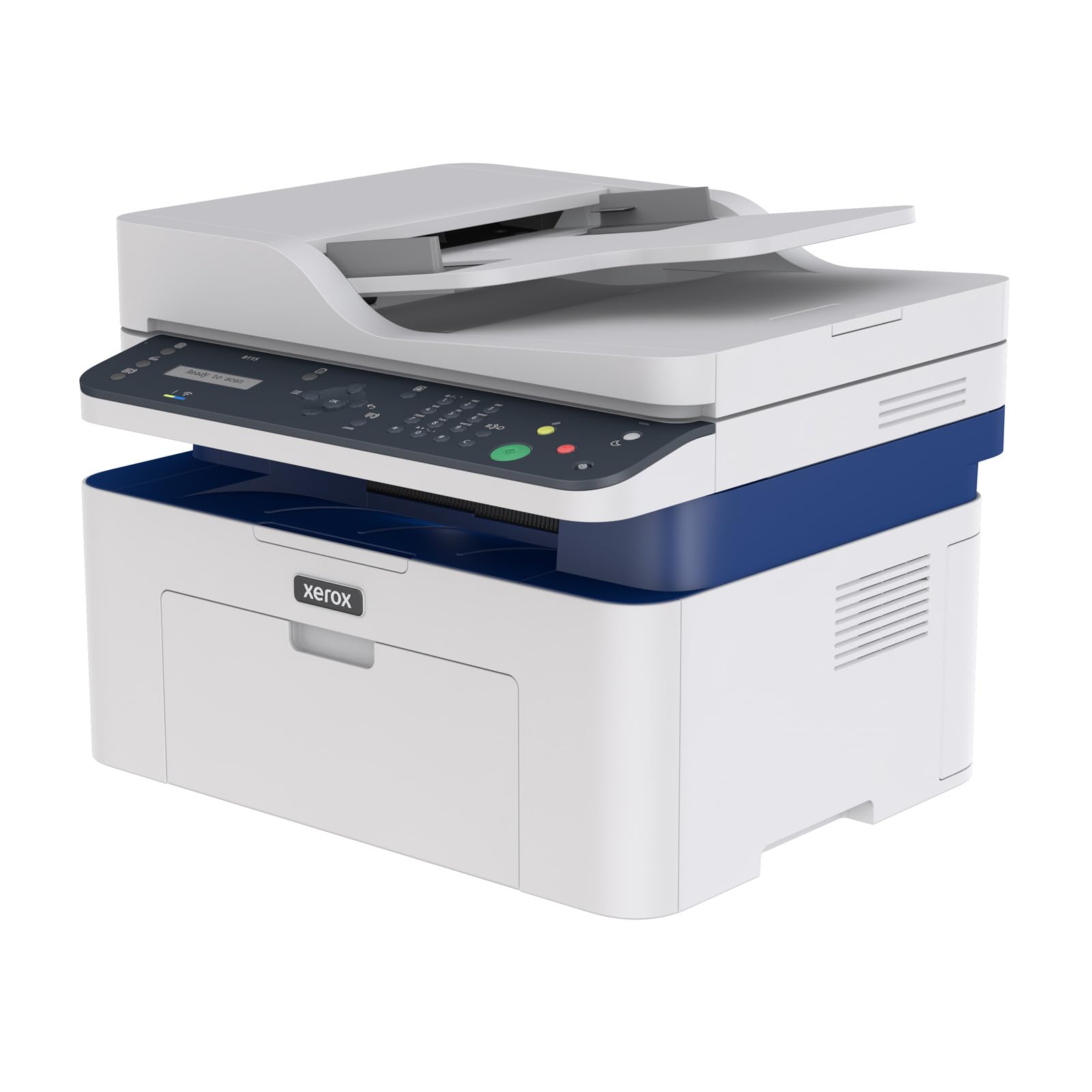 Xerox Imprimante Multifonction sans Fil B115 – Laser Monochrome 4-en-1, 20 ppm, Impression/numérisation/Copie/fax, A4, ADF, Ethernet, Domicile/Bureau, Compatible Mobile, Wi-FI, AirPrint, EU.