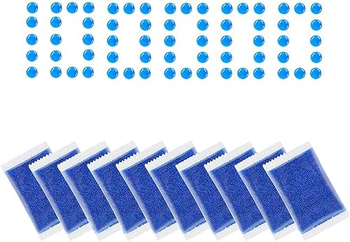 Shephatiah Bolas de gel de cuentas de balas de agua, balas de gel de munición de repuesto, para pistola de cuentas de agua, relleno de jarrón, barro