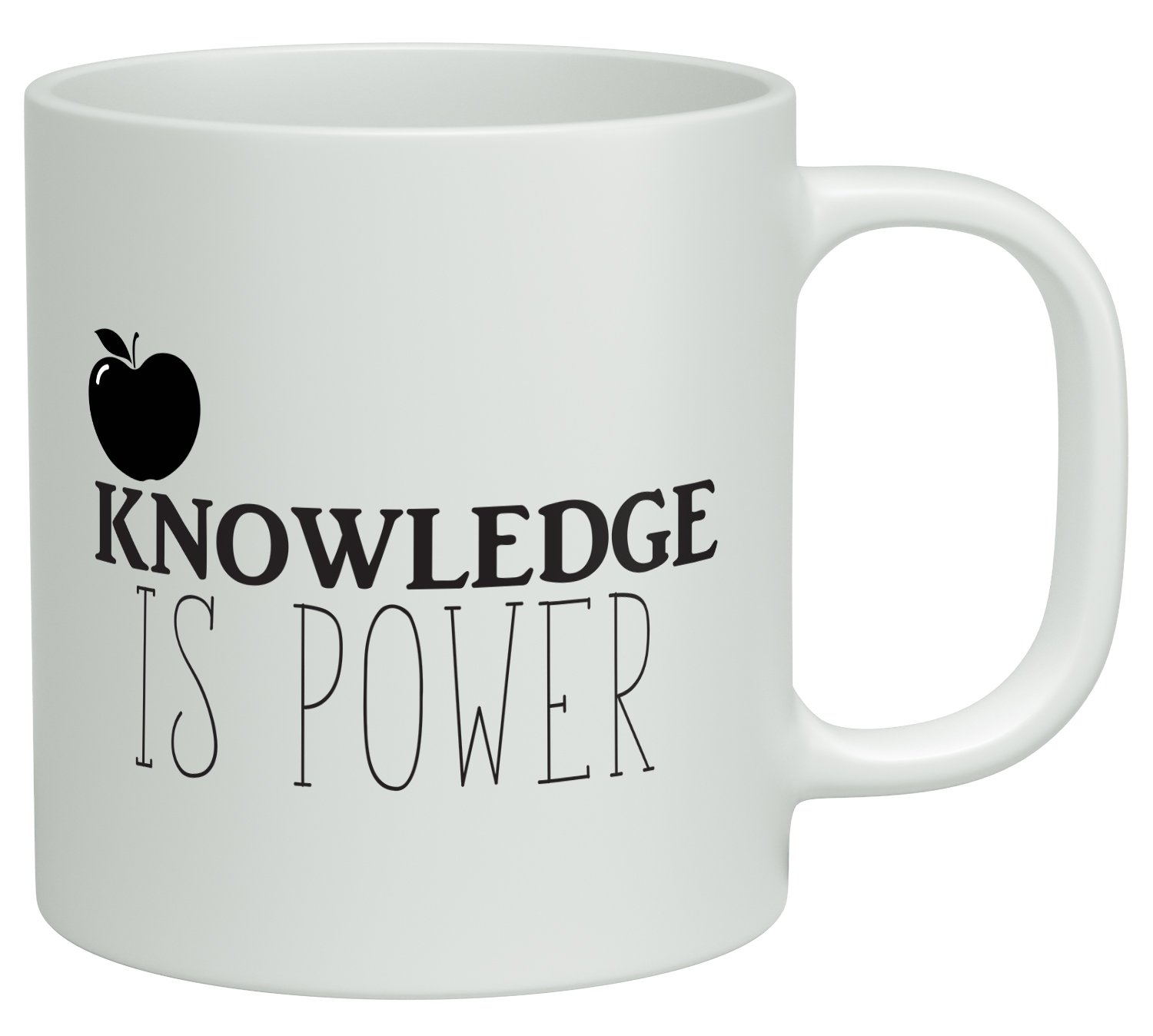Shopagift White Knowledge Is Power 10Oz Novelty Gift Mug Cup