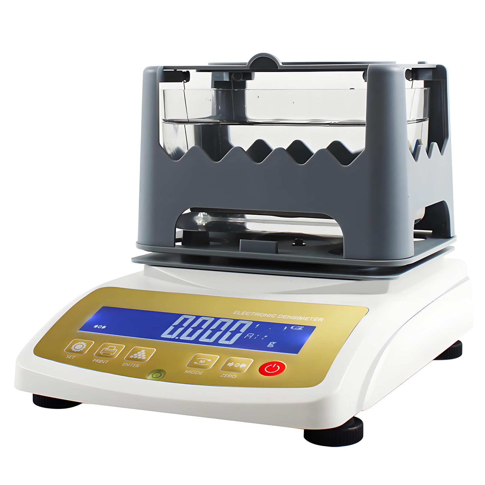 DUMIPME Gold Density Analyzer, Get Accurate Purity Results in Seconds, LCD Digital Display, 0.01/0.001g Precision, for Gold Silver Testing and Research Laboratory 600K