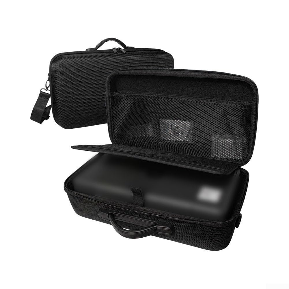 Estuche de almacenamiento duro de EVA para impresoras HP Officejet, 43 x 25 x 18 cm, bolsa de transporte a prueba de golpes con asa, caja de viaje protectora negra