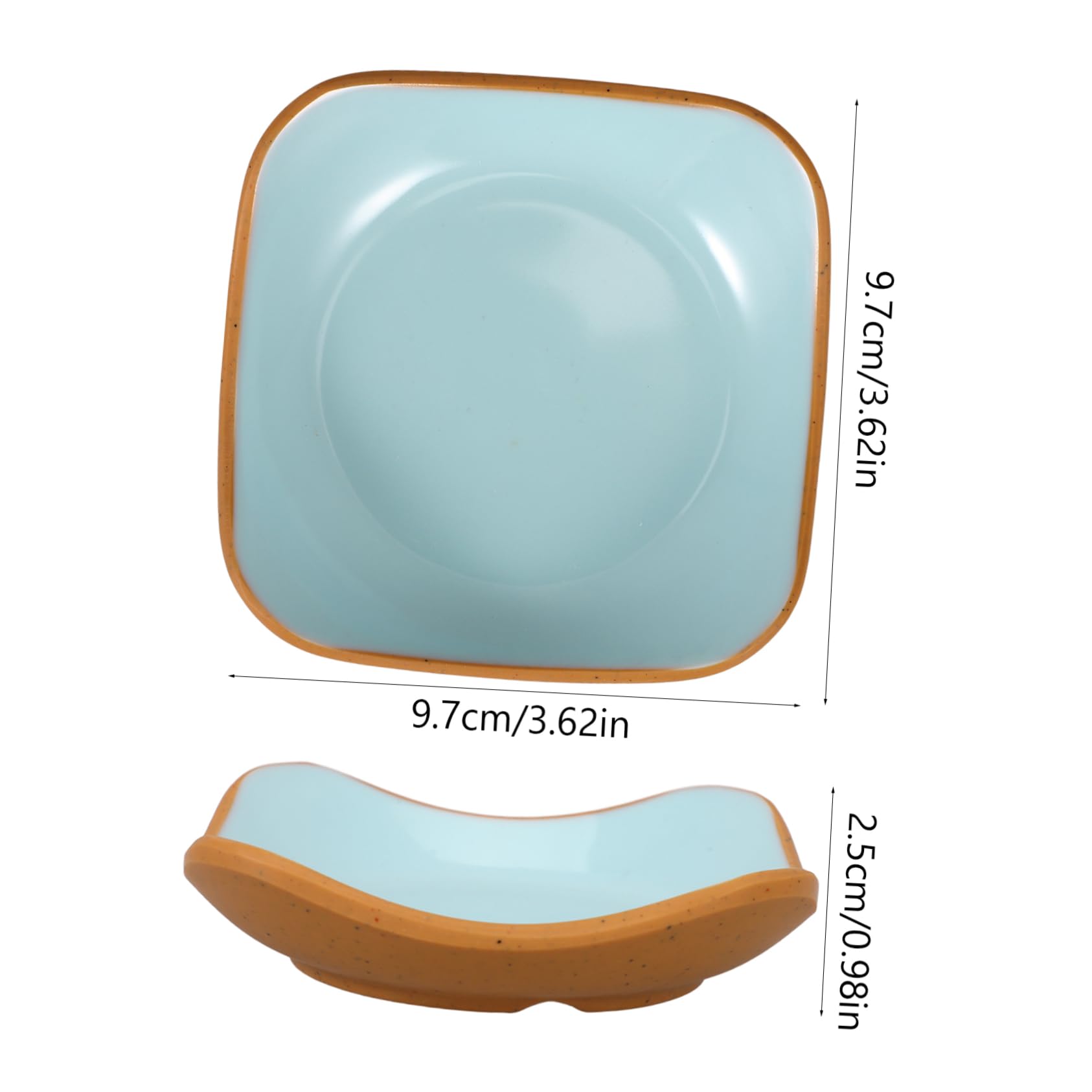 NAMOARLY 4pcs Small Sauce Dishes Ceramic Plate Side Serving Bowls Ideal for Appetizers Condiments More