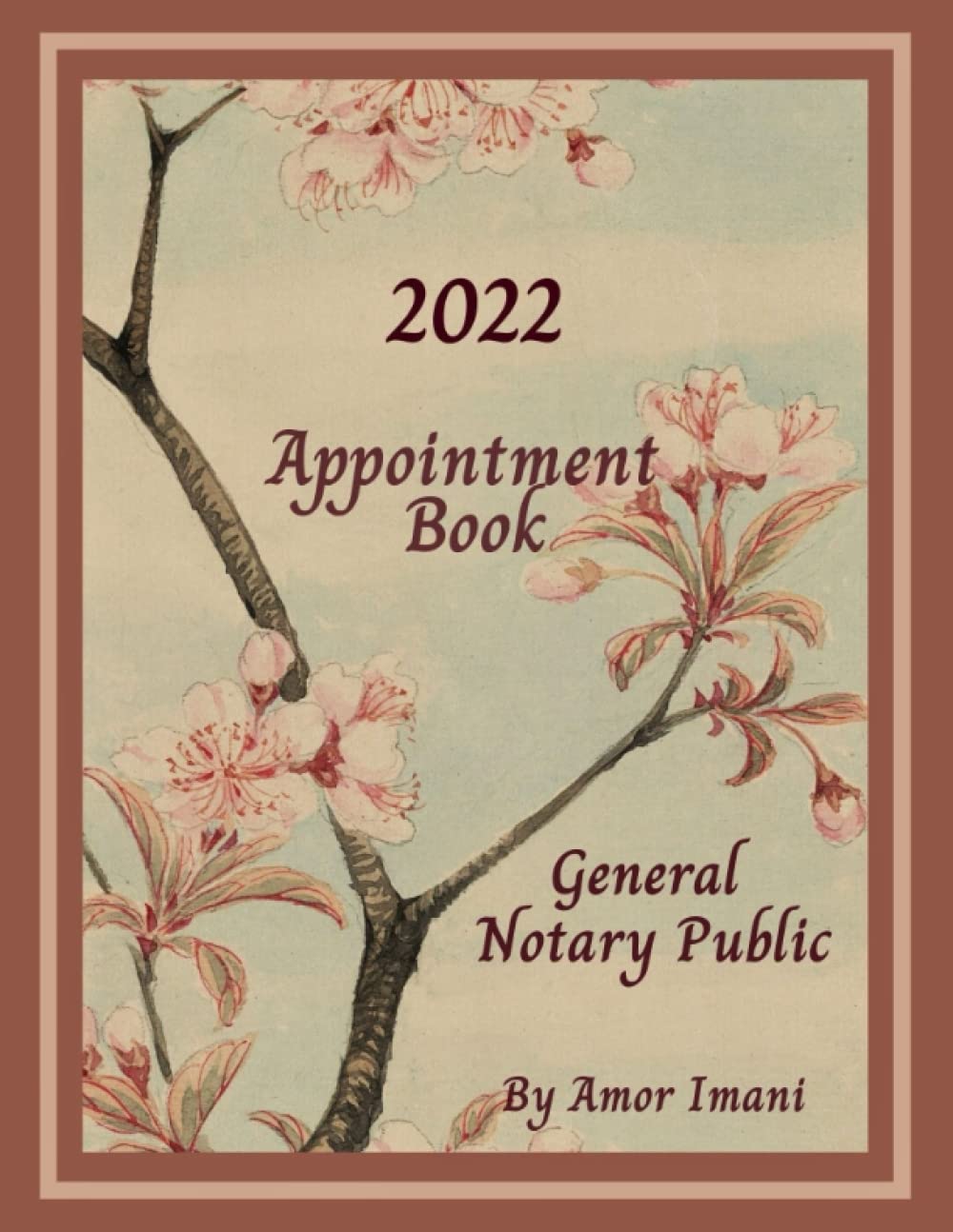 Buy 2022 general notary work appointment book professional weekly daily hourly client