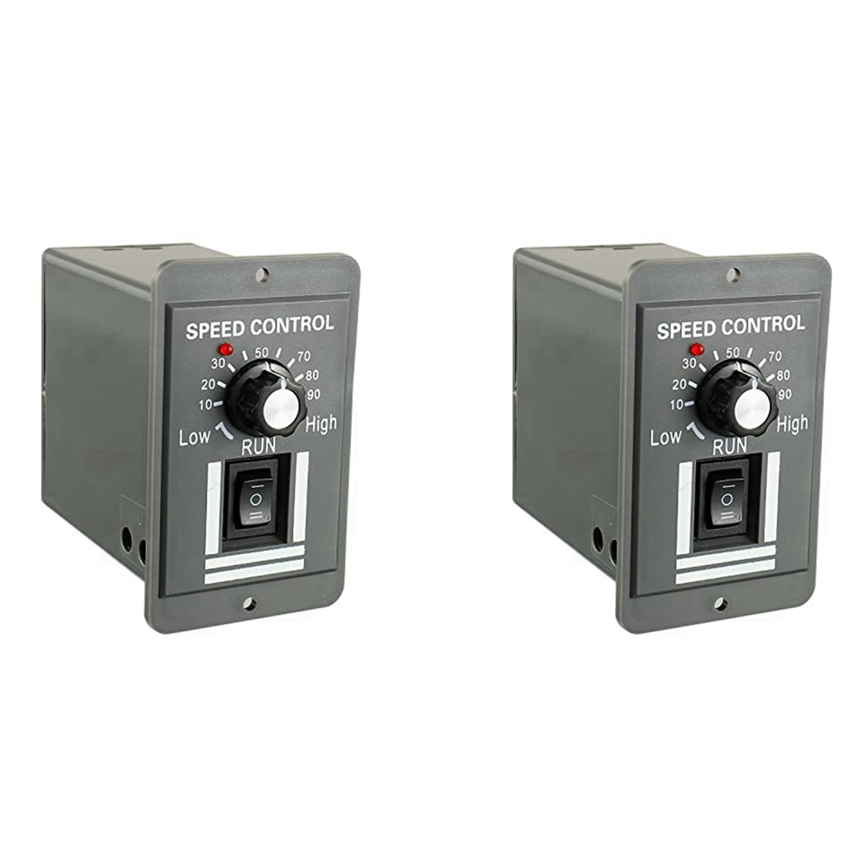 Jnchdghwa As Shown 2X Dc 12-60V Motor Speed Controller 20A Adjustable Pwm Controller Switch Forward/Reverse Electric Motor Speed Regulator