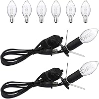 Vista 12 de Cable de repuesto para lámpara de sal del Himalaya con interruptor de atenuación y bombillas halógenas E12 para lámpara de sal (paquete de 6)
