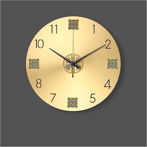 Miniatura 4 de Reloj de pared moderno decorativo de cobre puro reloj de pared de estilo chino luz de lujo reloj de pared chino reloj de pared decorativo para sala