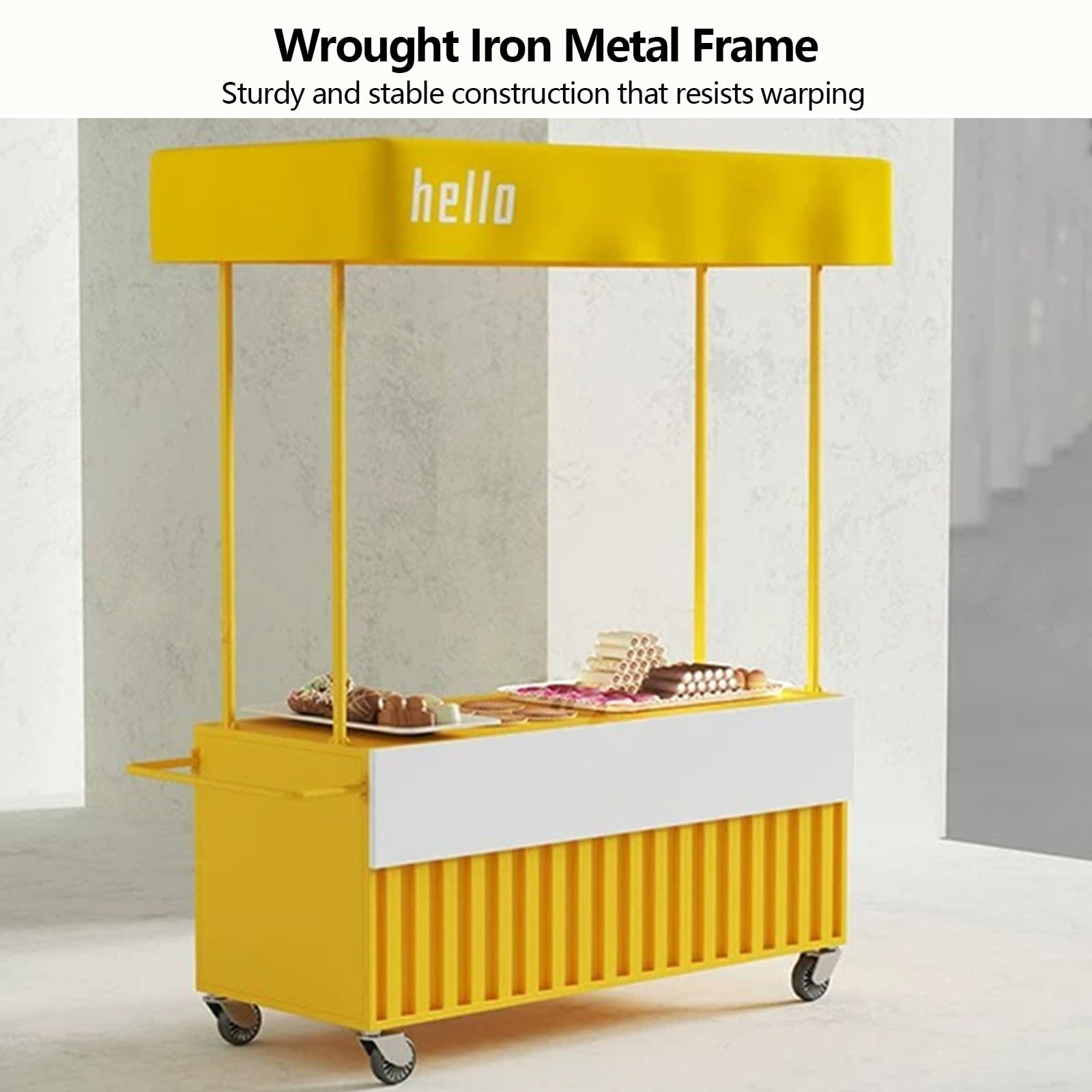 Carrello portatile del fornitore con ruote, Carrello mobile della stalla del mercato, Banco di mostra dell'alimento all'aperto con baldacchino, Ampio controsoffitto per eventi di strada, Vendite di
