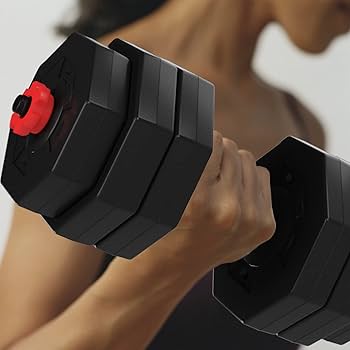 Amazon | soges バーベルにもなる ダンベル 15kg2個セット S