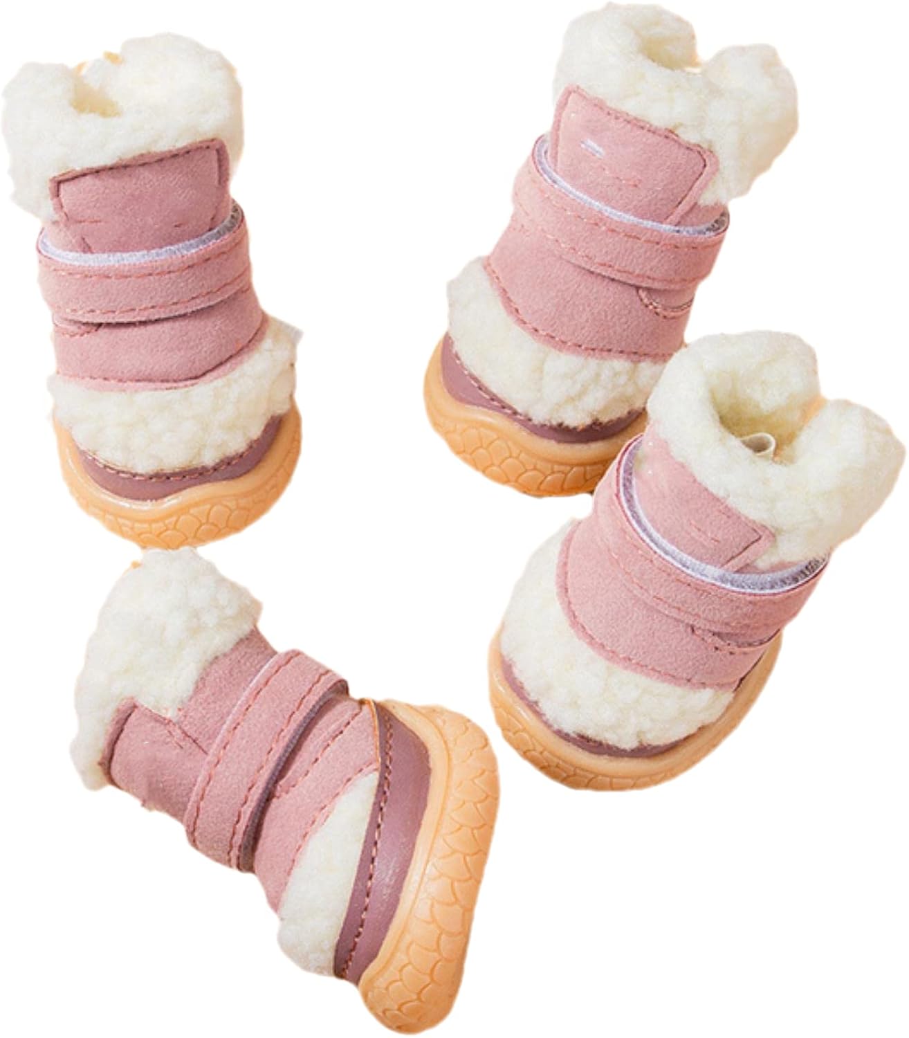 pink dog booties