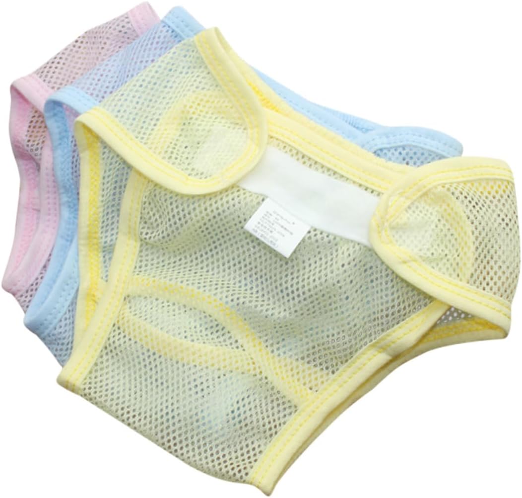 Hemoton 3pcs Summer Net Diaper Covers for Girls Training Pants Booster Pads Reusable Assorted Color