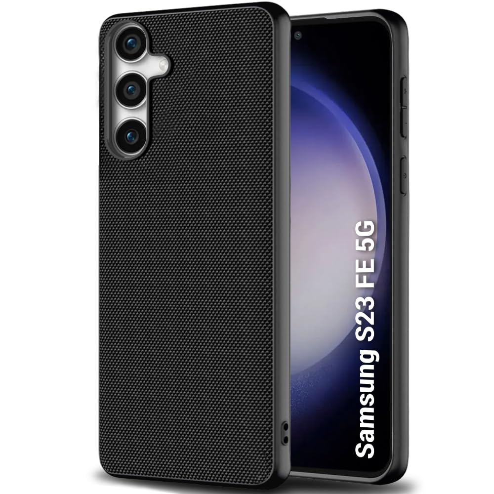 TheGiftKart Back Cover Case for Samsung Galaxy S23 FE 5G | Slim & Lightweight | Ultra-Premium Design | Camera Protection Bump | Fabric Texture Case Cover for Samsung S23 FE 5G (Polycarbonate | Black) (B0CK5G767Y) Amazon Price History, Amazon Price Tracker