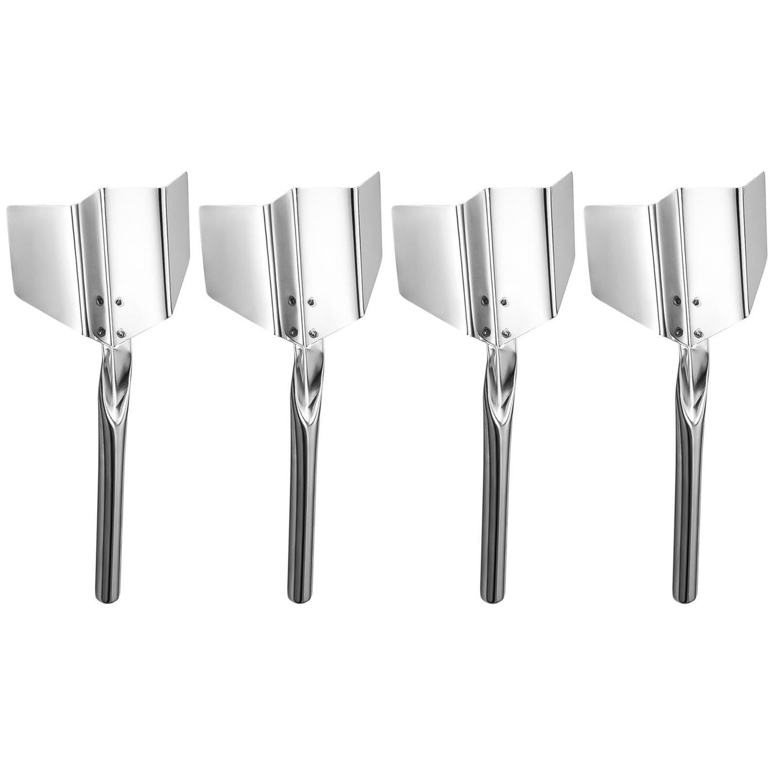 Alloneslife 4 Pack Sturdy Angles Scraper With Stainless Steel Build Designed For Accurate Front Leveling And Enhancing Durability In Professional Applications Stainless Steel Corner Tool