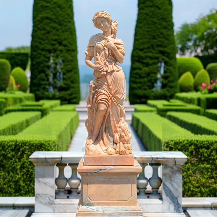 Amazon.co.jp: 天然大理石彫刻 ぬくもりのヴィーナス 冬 ピンク 四季の