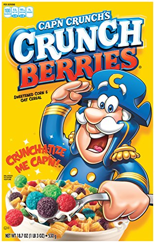 Cap'n Crunch Crunch Berries Breakfast Cereal, 18.7oz Box