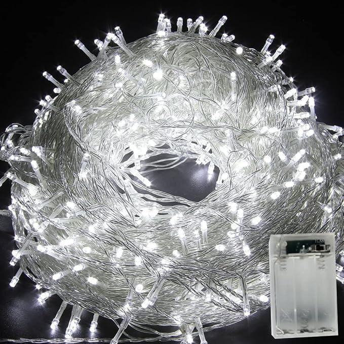 xiao Fairy Lights,Dazzle Bright Fairy String Lights, 4M 40LEDIndoor Fairy Lights Indoor Outdoor Rope Fairy String Lights Battery Fairy String Christmas Tree (White)
