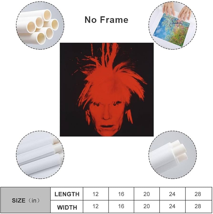 Amazon.co.jp: Andy Warholアンディ・ウォーホル《自画像》ポスター