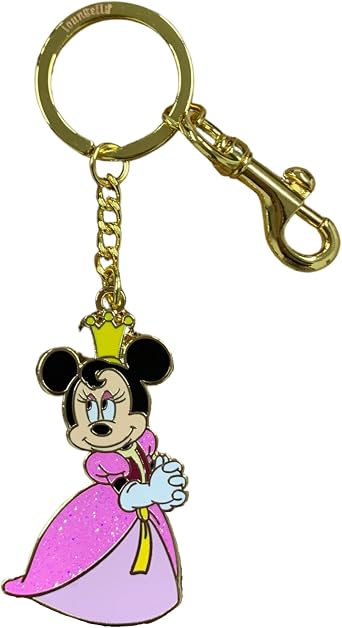 Loungefly Minnie Mouse The Three Musketeers Pink Princess Keychain