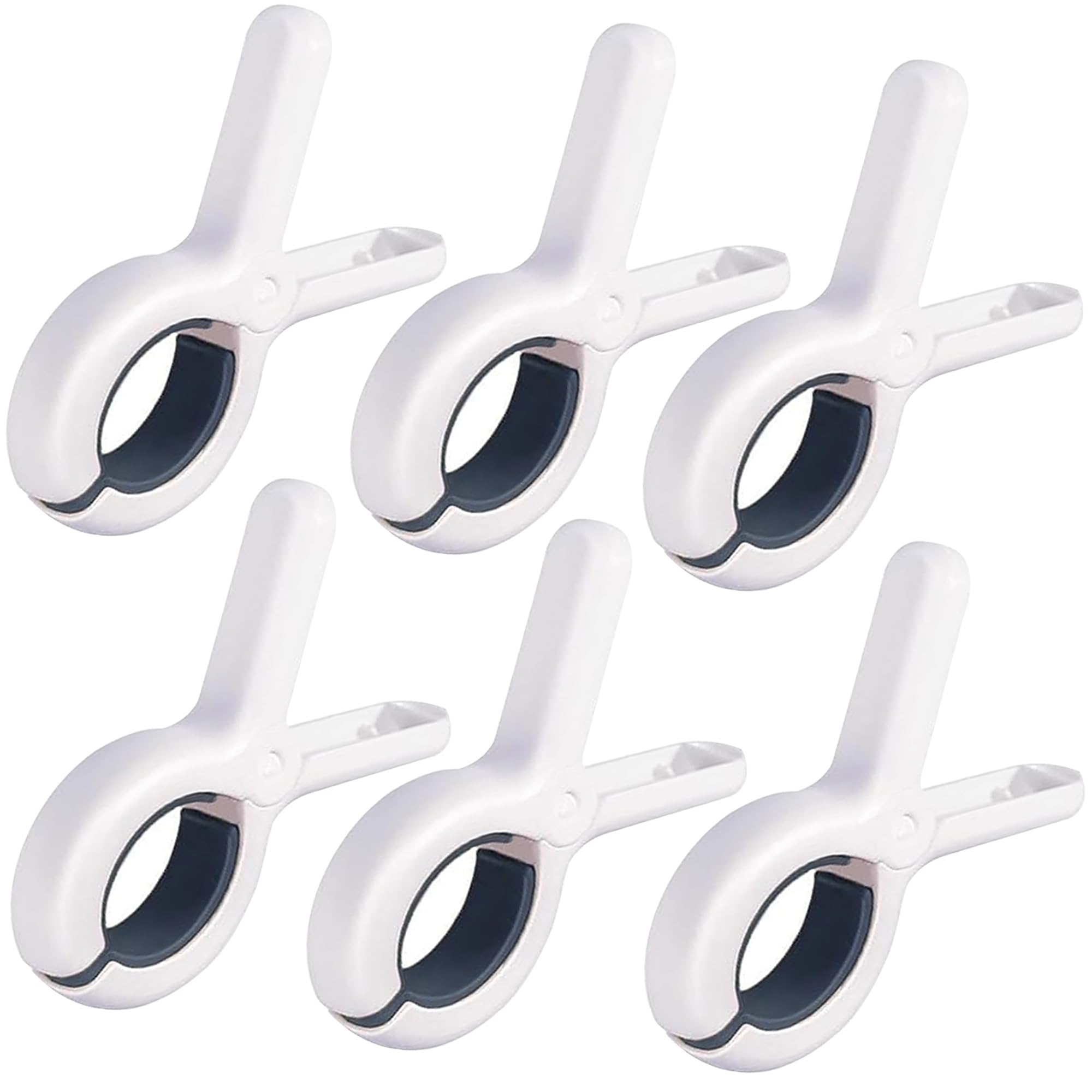 Eastrise Towel Clips for Sun Loungers,Beach Towel Clips,Plastic Towel Clips,Large Strong Grip Clothes Pegs,Large Beach Towel Clips for Sun Loungers,Laundry,Pool Chairs,Sunbeds(6PCS/Blue)