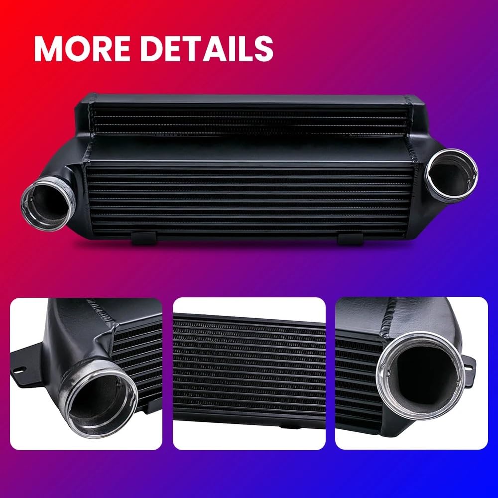 Intercooler do turbiny Pasuje do E82 E80 2008-2011/E90 E92 E93 2006-2011 przedni uchwyt do E88 135i 1M 335i E89 Z4 130MM rdzeń intercoolera