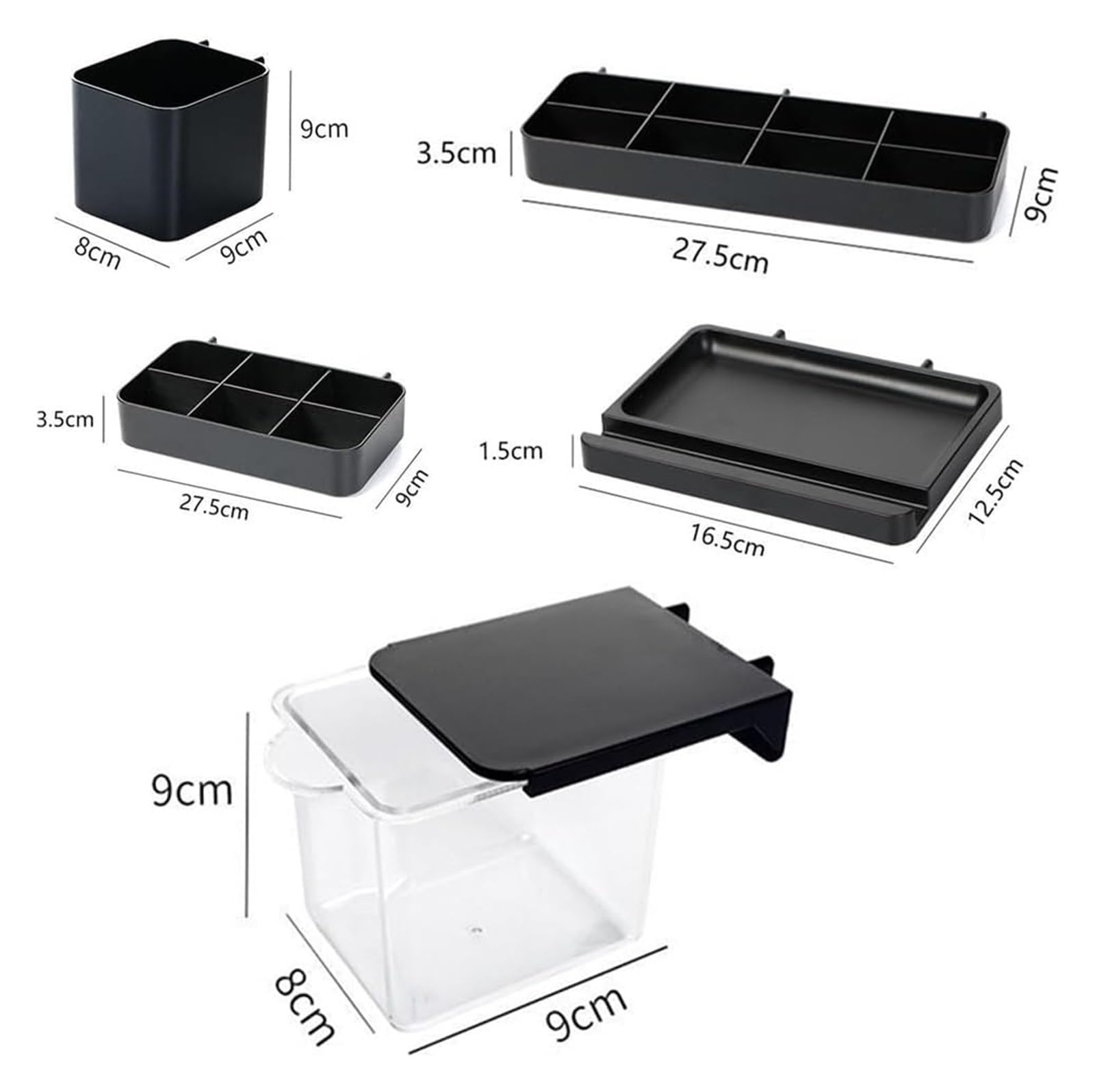 Muro Panel Perforado Para Herramientas Kit Organizador De Tablero Perforado De 3 Piezas, Estante De Almacenamiento De Herramientas De Poliestireno Montado En La Pared Con Accesorios For Organizador De