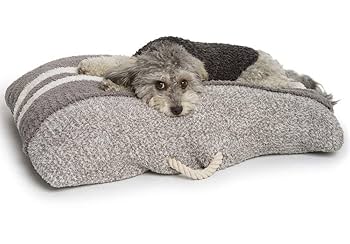 Amazon | ベアフットドリームス ペット用ベッド Warm Gray/Cream