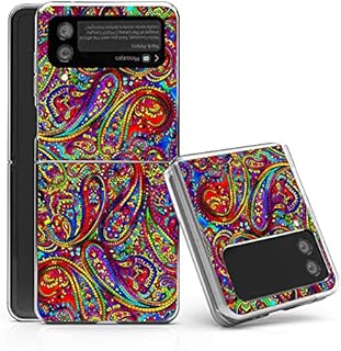 Bcov Galaxy Z Flip 3 5G Case, White Tiger Butterfly Anti-Scratch Solid Hard case Protective Shookproof Phone Cover for Samsung Galaxy Z Flip 3 5G