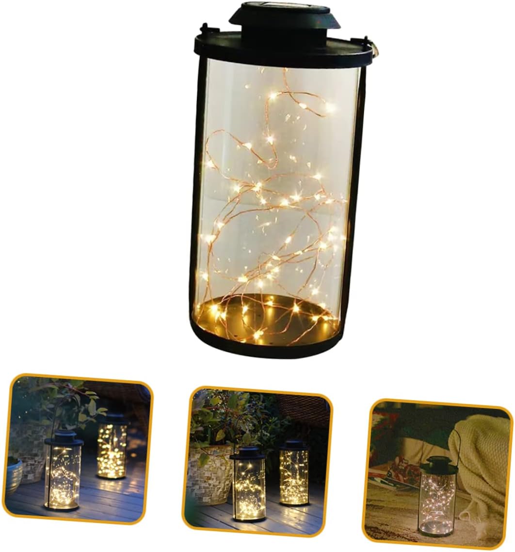 Outdoor Solar Lantern Light Decorative Led Copper Wire String Lights for Garden Patio and Camping and Cozy Atmosphere for Outdoor Activities