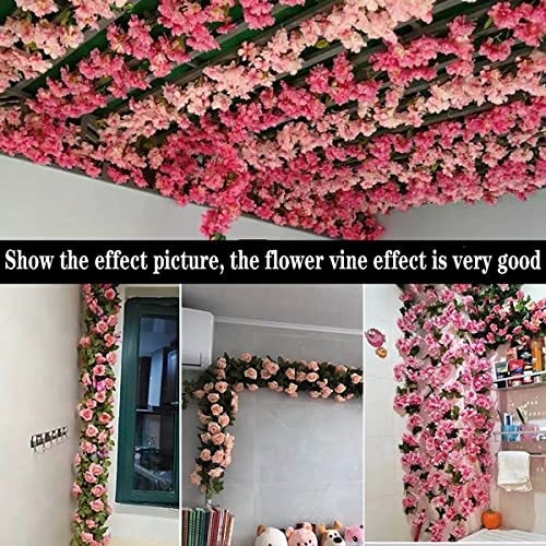 Homeemoh U11106765 5Pcs Fake Rose Flower Vine Garland thumb #4