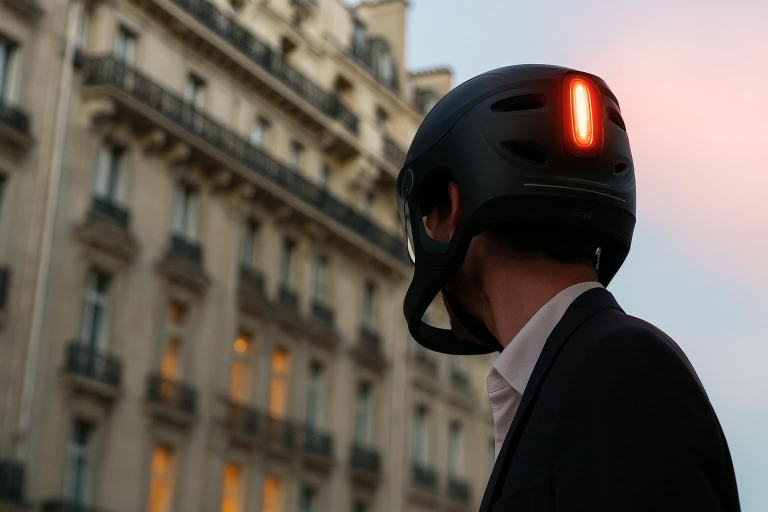 THE BEAM Virgo Casco Integral – Casco de Protección Completa para Bicicletas Eléctricas, Patinetes y Movilidad Urbana, Ligero, Visera Integrada, Luz de Frenado Inteligente, Unisex