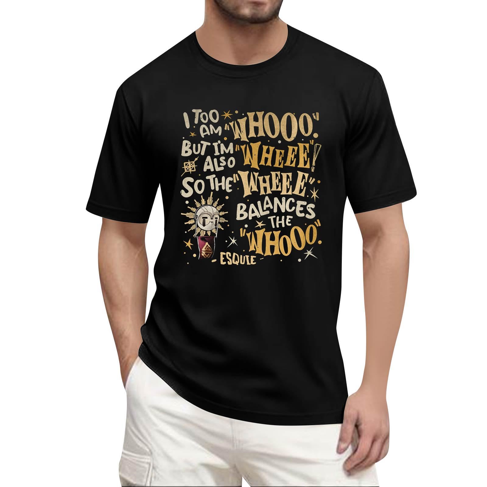 Unisex Expedition 33 Merch Clair Obscur Expedition 33 Game Shirt Printed Short Sleeves Top for Men Game Fans 03-Black M
