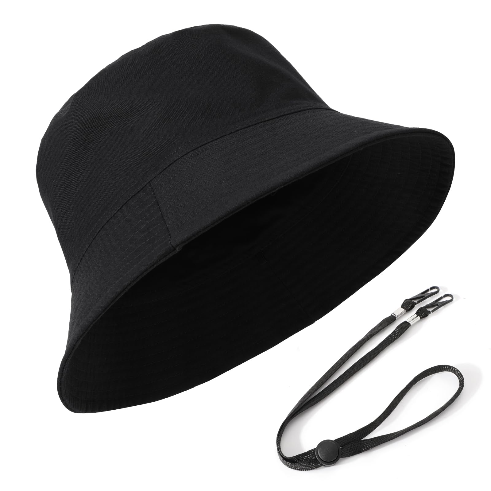 TAGVO XXL Sombrero de Pescador, Reversible Gorro Pescador Algodón Plegable Sombrero de Cubo Bucket Hat Sombrero de Sol de Playa para Hombres y Mujeres para Senderismo Camping