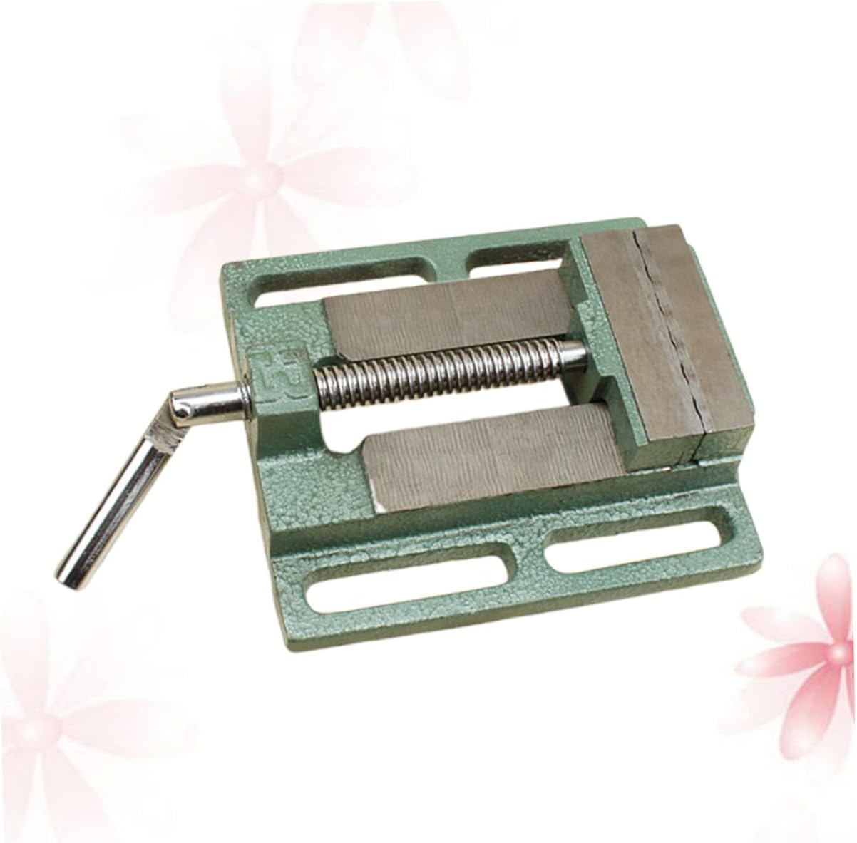 Alipis 5 Inch Table Vise Bench Clamp for Woodworking and Drilling, Cast Iron Drill Press Vise, Small Bench Clamp for Milling Machine, Grey