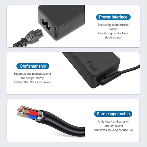 Miniatura 6 de Universal 65W 45W USB C Laptop Charger for Lenovo ThinkpadYogaChromebook T480 T490 T580 X280 X380 X390 L390 E480 E495 E580 E590 ADLX65YDC2A Power