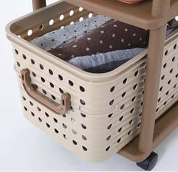 Amazon｜和泉化成 収納 グランシェ バスケットラック3型