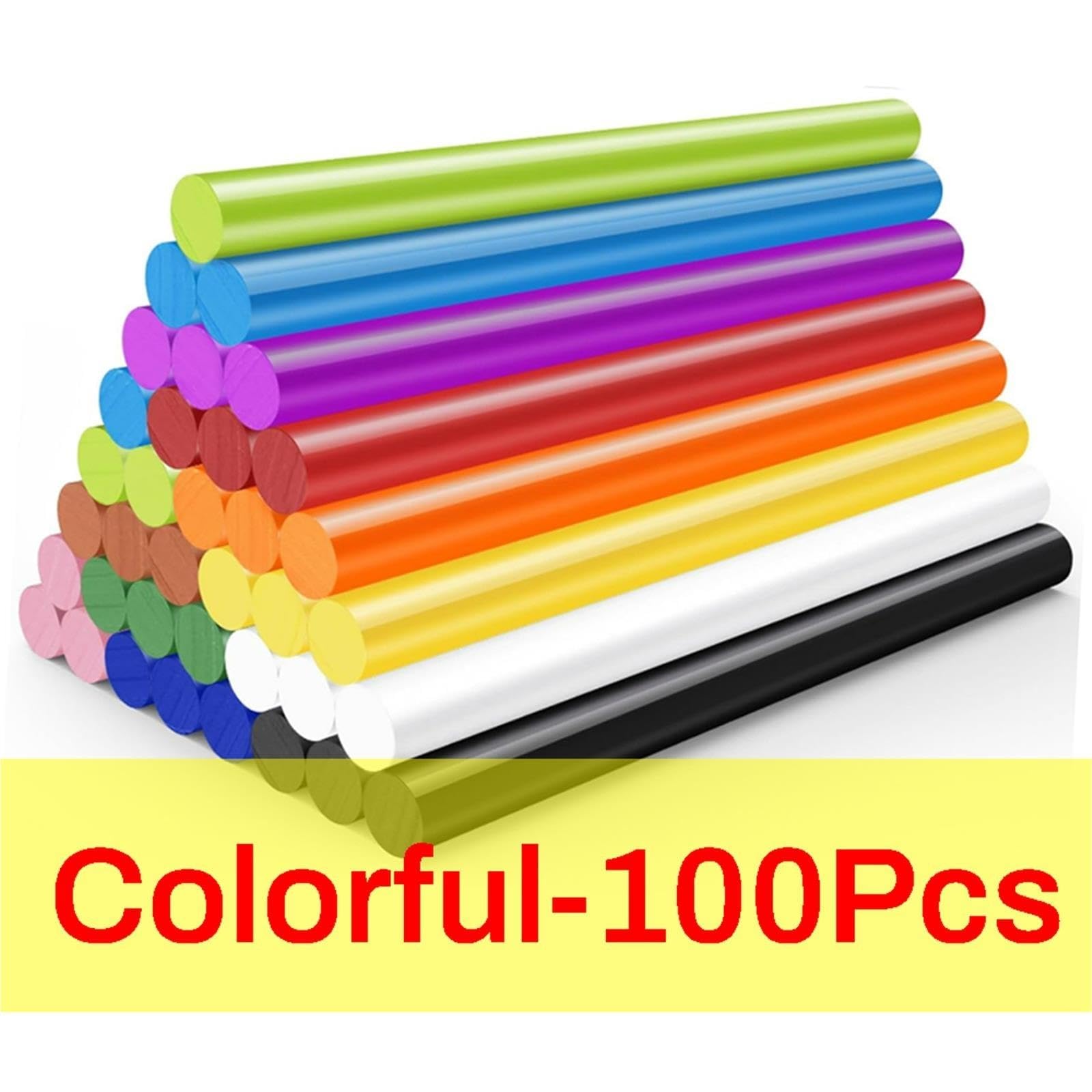 100-10 Barras De Pegamento Termofusible Multicolores