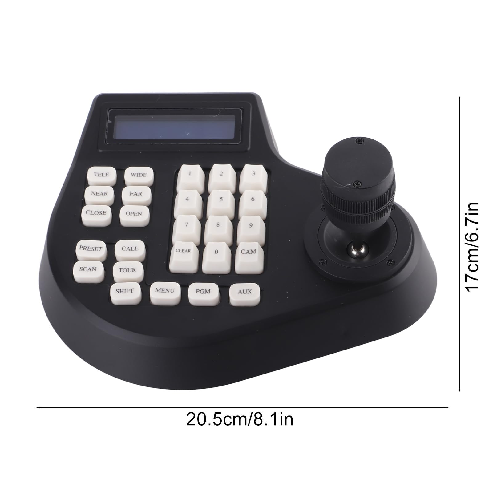 Controller tastiera per telecamera 3D PTZ con joystick, display LCD, dispositivo di controllo per telecamere dome di sicurezza, spina UE 100-240 V