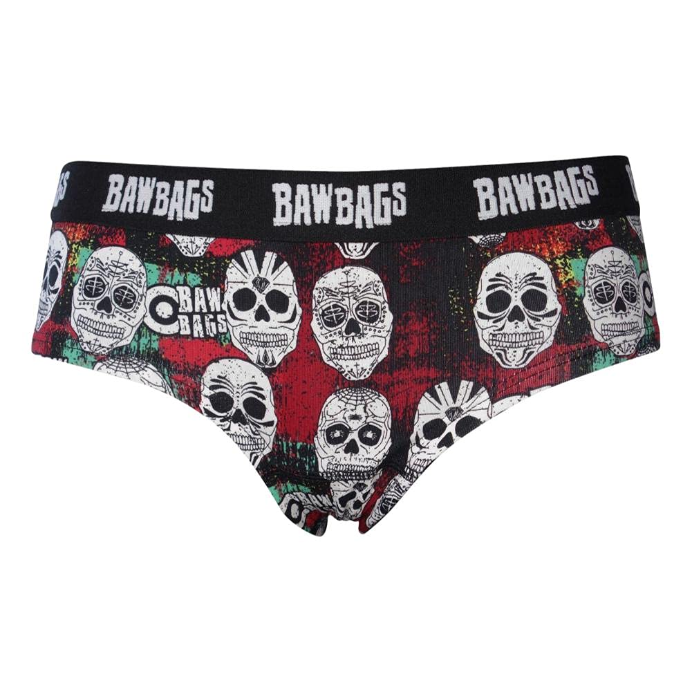 BawbagsWomen's Skulls Cotton Underwear 12 Black
