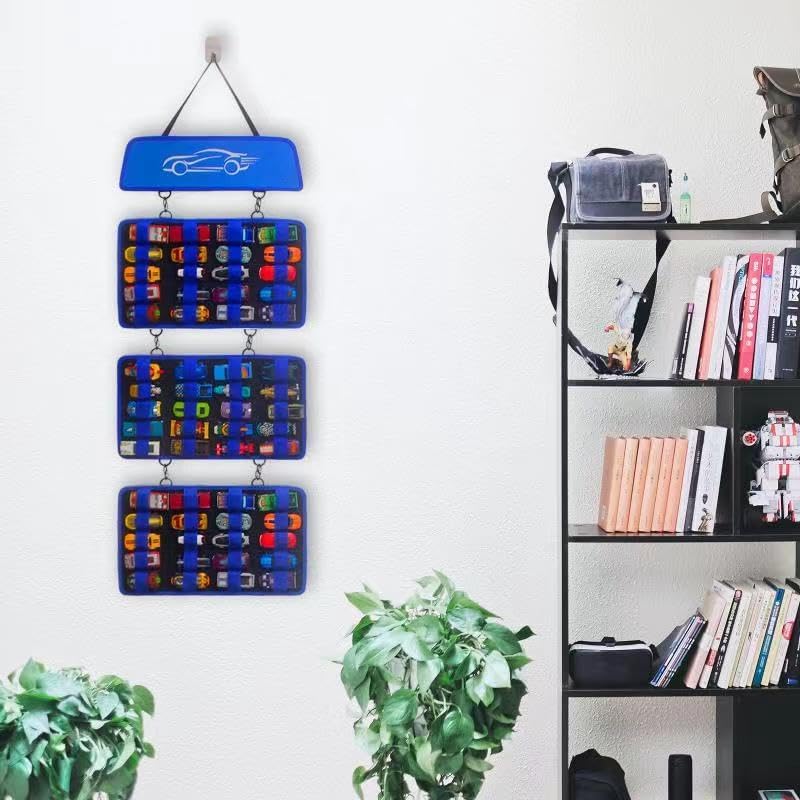 Miniatura 4 de T2BTHRS Organizador de almacenamiento para colgar ruedas calientes, coches de caja de cerillas, Disney164 escalas camiones y autos