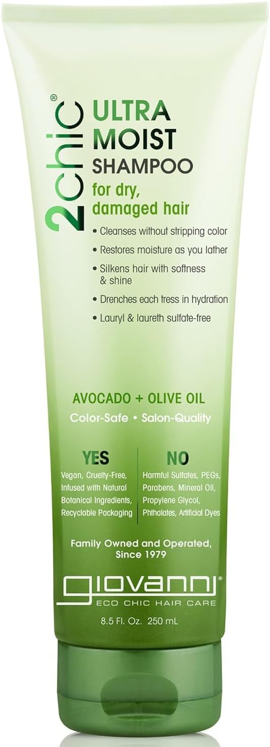 Cosmetics 2 Chic Avocado & Olive Oil Ultra Moist Shampoo, 8.5Oz