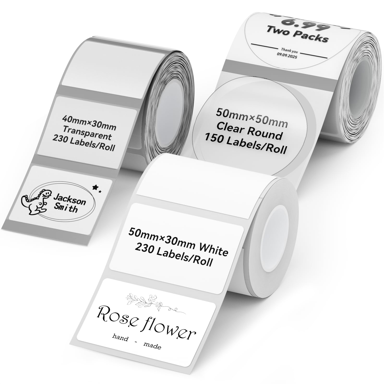 NIIMBOT 3Rolls Thermal Label Tape for B1/B2/B21/B31/B3S/K3 Label Maker