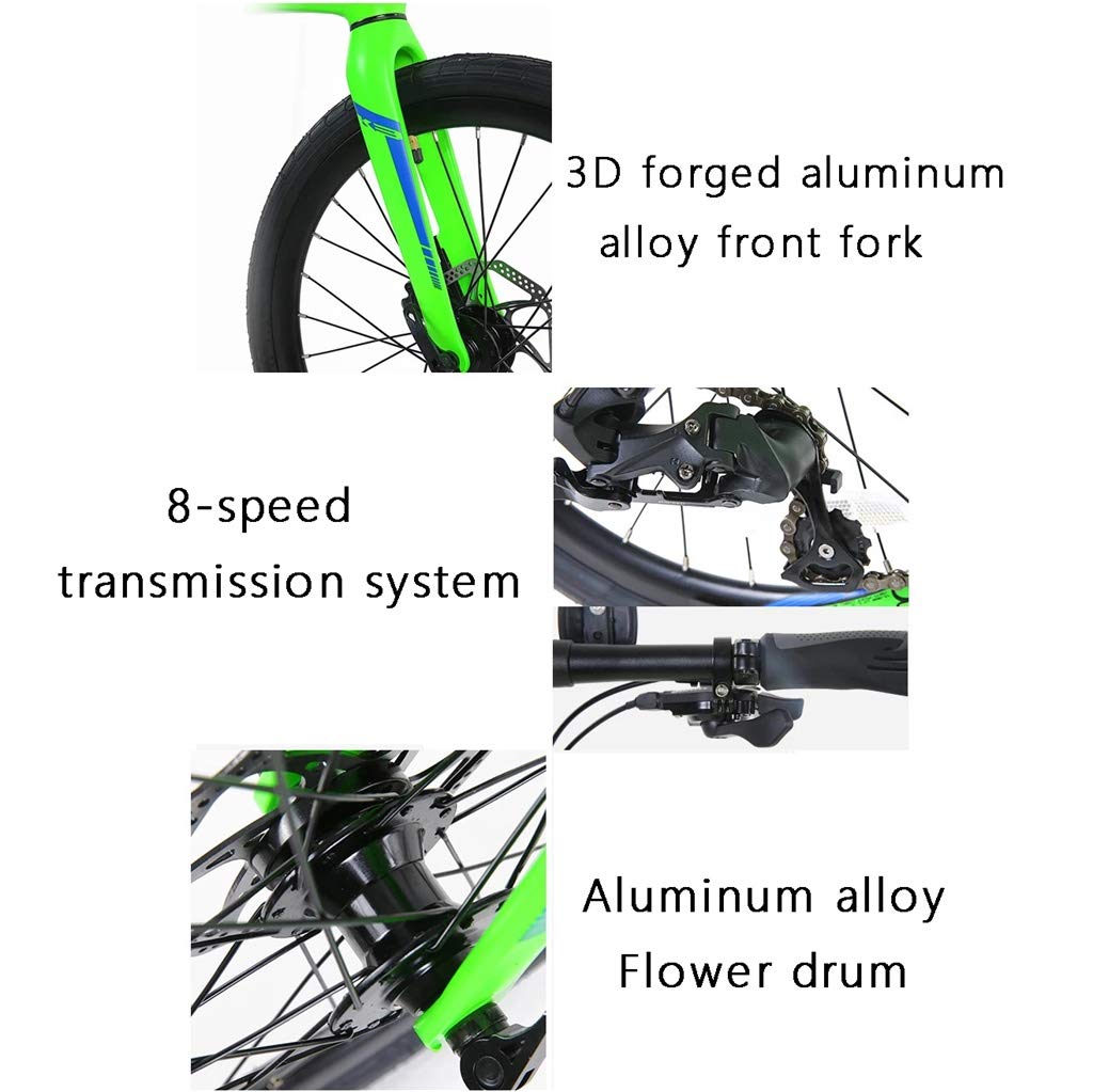 TYXTYX 20-Zoll 8 Gang Klappräder, Travel Faltrad, Camping Klapprad mit Tragegriff, Faltfahrrad für Herren und Damen, Variabler Geschwindigkeit Sport & Freizeit