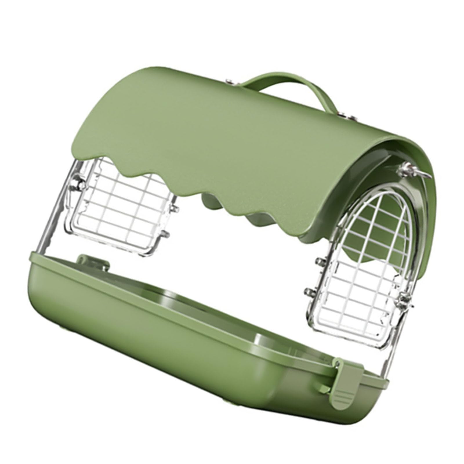 Transportadores de pájaros acrílicos para pájaros pequeños, jaula de seguridad para loros de jardín para loros de agapornis, jilgueros, jaula ventilada para loros
