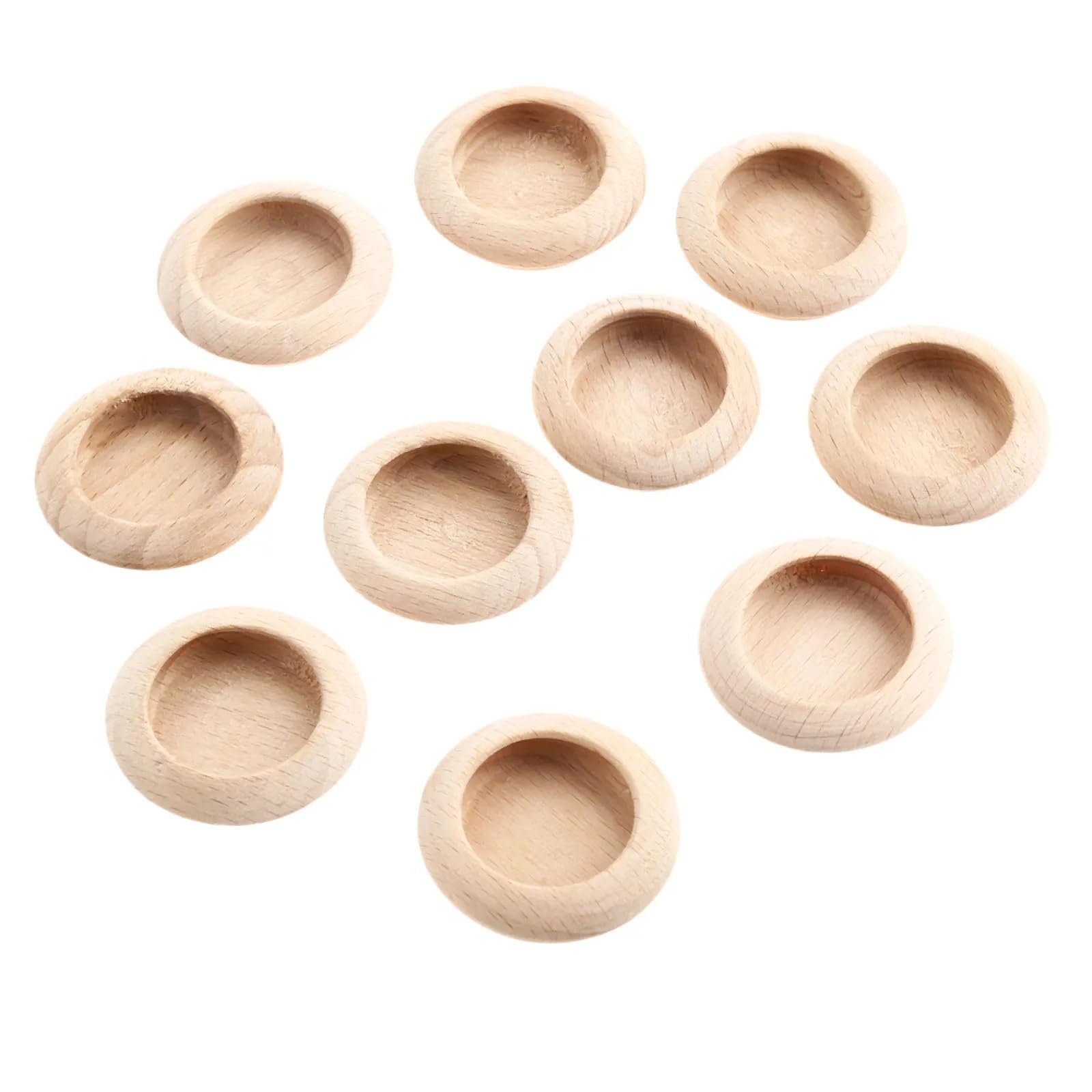 Poignées en bois dissimulées de 43 mm, quincaillerie pour meubles de qualité supérieure