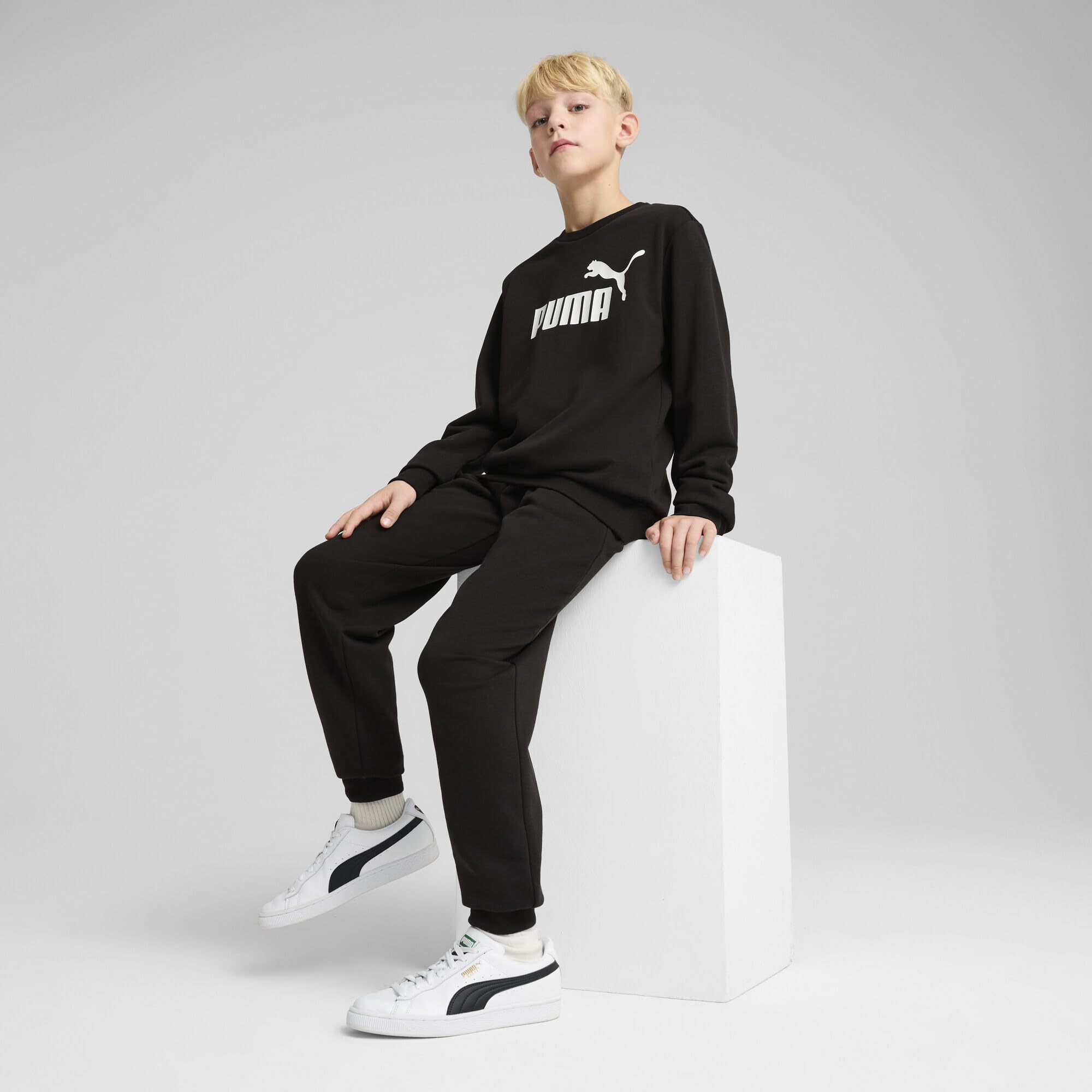 PUMA Ess No.1 Logo Crew Sweat Suit Tr B Abiti lavorati a maglia Bambini e ragazzi (Pacco da 1)