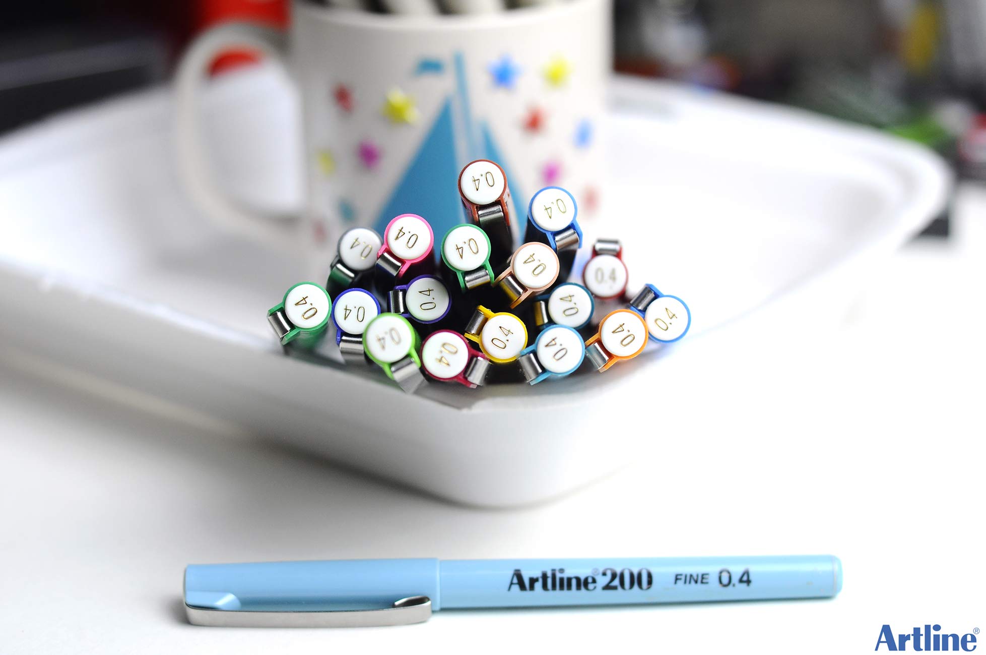 Artline 200 techniczny cienkopis rysunkowy - różowy