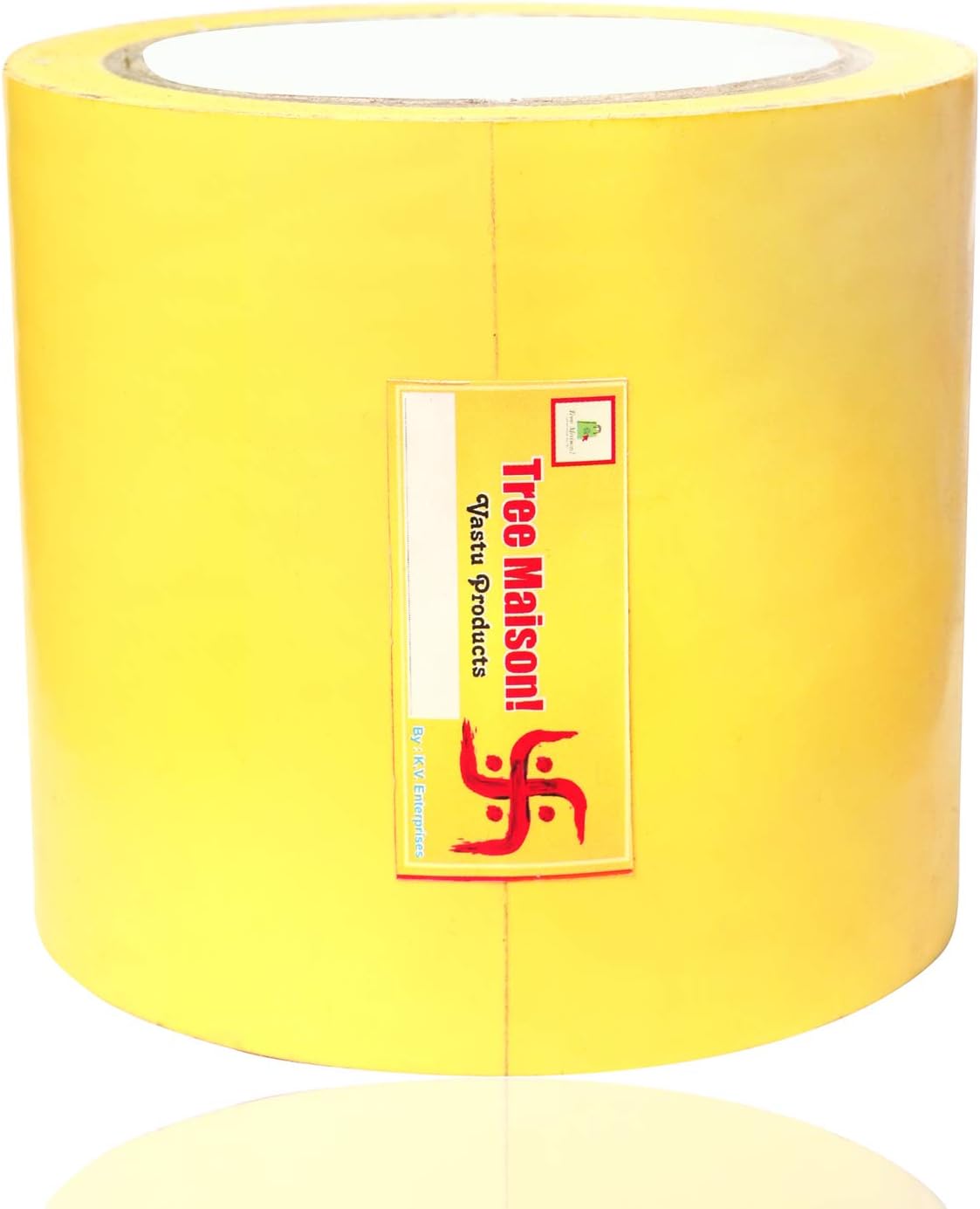 Vastu Yellow Color Tape | Size - 4 Inch | Length- 20 Meter (Approx) | Vastu Remedy for Toilet | Main Door Entrance | Tape Remedy | Pack of 1