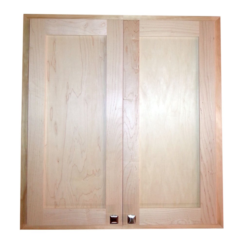 Wood Cabinets Direct 24" Recessed Christopher Double Door Medicine Storage Cabinet 3.5" d, 25.5" x 29.5" x 3.5"